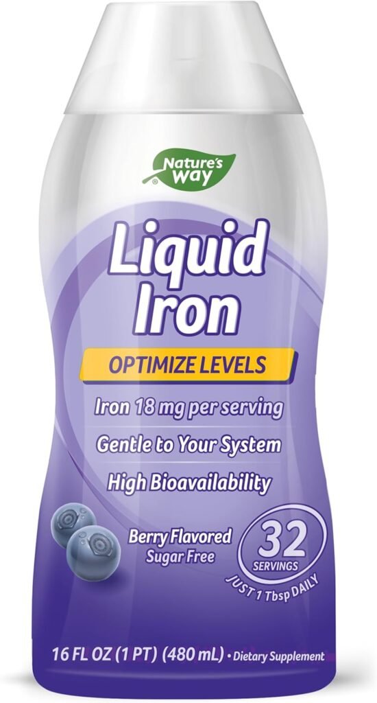 Nature's Way Liquid Iron provides your daily iron needs, sugar-free